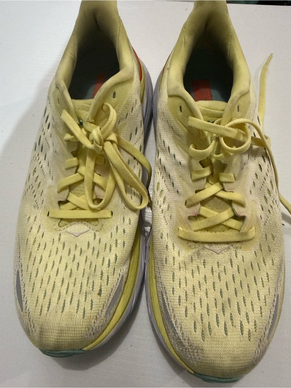 Hoka One One Yellow Athletic Running Shoes